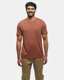 Tentree Mens Embroidered Ten T-Shirt - Sequoia Heather Khaki