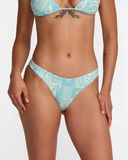 RVCA Womens Sun Tides Medium French Bikini Bottoms - Aqua Haze