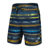 Saxx Mens Betawave 7" Swim Shorts -  Shade Stripe - Multi