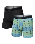 Saxx Quest Quick-Dry Mesh (2 Pack) - Camp Ombre/Black