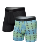 Saxx Quest Quick-Dry Mesh (2 Pack) - Camp Ombre/Black