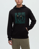 Tentree Mens Amazon Logo Hoodie - Meteorite Black Tidal Teal
