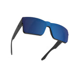 Spy Cyrus Switch Sunglasses - Translucent Gunmetal - Happy Blue Mirror/Gray