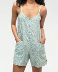 Tentree Women's Hemp Laurel Romper - Oasis Peony