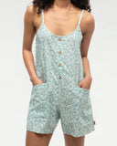 Tentree Women's Hemp Laurel Romper - Oasis Peony