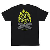 Santa Cruz Mens Campfire T-Shirt - Black