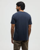 Tentree Mens Love Flourishes T-Shirt -  Midnight Blue Deep Lichen Green