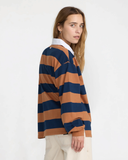 RVCA Women's Academy Long Sleeve Rugby Shirt - Brown