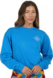 Salty Crew Women's Dock Line Crewneck - Bold Blue