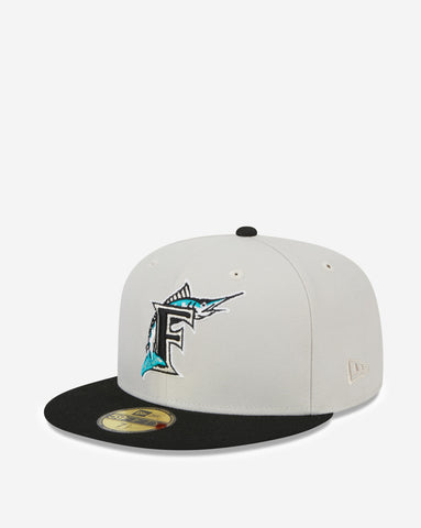 New Era Florida Marlins Cooperstown Collection Chrome 59FIFTY Fitted Hat