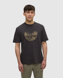 Tentree Mens Regenerative Lake Life Portal T-Shirt - Graphite Clay