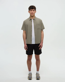 Tentree Mens Hurst Button Up Shortsleeve Shirt - Clay