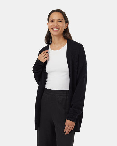 Tentree Women's Prairies Cardigan - Meteorite Black