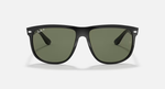 Ray-Ban Boyfriend Sunglasses - Black W/ Dark Green Polar