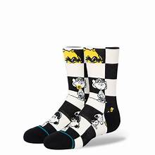 Stance Kids Checked Socks - Peanuts