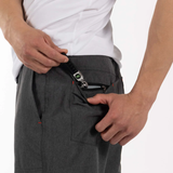 Saxx Mens Land To Sand 2N1 Hybrid 9" Short - Black Shade Heather