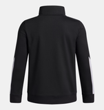 Under Armour Boys' UA Brawler Full Zip - Black / White - 001