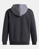 Under Armour Boys' Rival Fleece Graphics Hoodie - Anthracite / Titan Gray / Outrageous Orange - 016