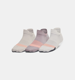 Under Armour Women's UA Breathe 3-Pack No Show Tab Socks