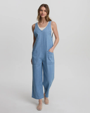 Tentree Women's Nova Overall - Light Wash