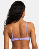 RVCA Womens Second Life Invert V Wire Bra Bikini Top