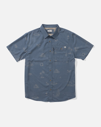 Salty Crew Mens Helmsman UV Woven Shirt
