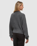 Tentree Women's Vista Sweater - Dark Grey Heather