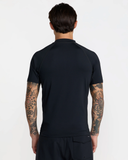 RVCA Mens Short Sleeve Rashguard - Black