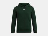 Under Armour Boys' Icon Fleece Team Hoodie - Forest Green / White - 301
