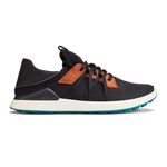 OluKai Men's Manele Breathable Golf Shoes - Black / Dark Shadow