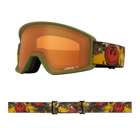 Dragon DXT OTG 2 Snow Goggle With Lumalens Amber - Leafy Camo