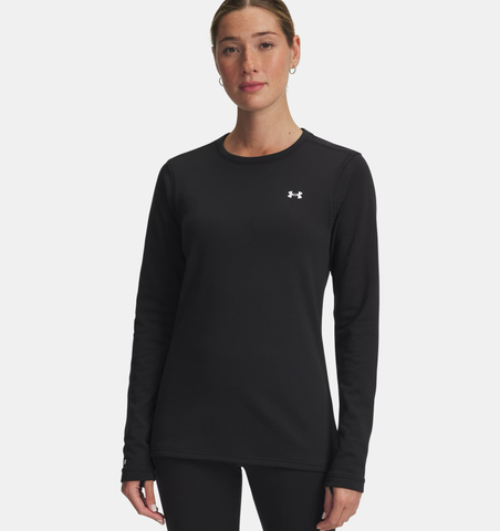 Under Armour Women's UA Base™ 3.0 Crew - Black / White - 002