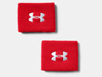 Under Armour Men's UA 3" Performance Wristband - 2-Pack - Red/White - 600