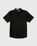 Volcom Mens Everett Oxford Short Sleeve Button Up Shirt - New Black