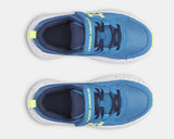 Under Armour Boys' BPS UA Assert 11 AC Running Shoes - Aegean Blue / Academy / Flash Light - 430