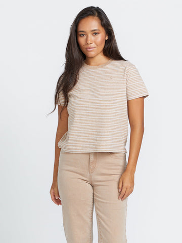 Volcom Womens Halite Stripe S/S Shirt