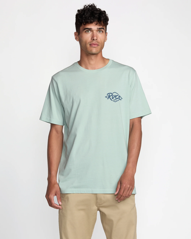 RVCA Mens Ranch Seal SS Tee - Blue Haze