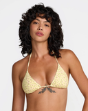RVCA Women's Amalfi Triangle Bikini Top - Sunshine