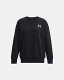 Under Armour Women's UA Icon Fleece Oversized Crew - Black / White - 001