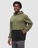 Tentree Mens Howson Hoodie - Deep Olive / Meteorite Black