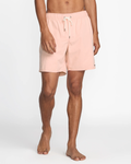 RVCA Opposites Elastic 2 17" Swim Trunk - Peach