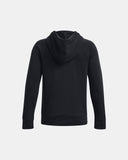 Under Armour Boys' Rival Fleece Hoodie - Black / White - 001