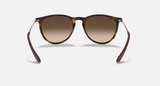 Ray-Ban Erika Sunglasses - Rubber Havana W/ Brown