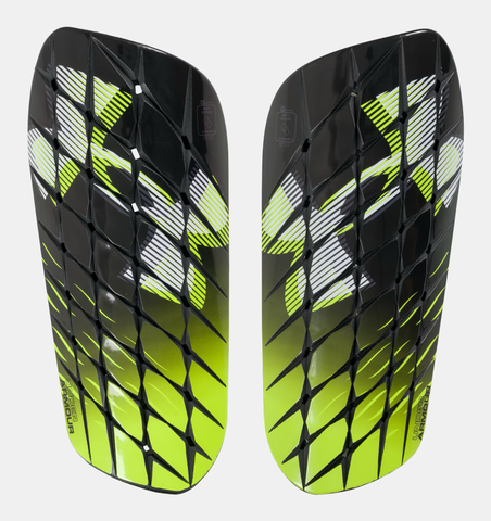 Under Armour Men's UA Shadow Pro Shin Guards - Black / High Vis Yellow / White - 001