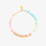 Pura Vida Pastel Puka Stretch Bracelet ~ Gold