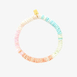 Pura Vida Pastel Puka Stretch Bracelet ~ Gold
