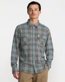 RVCA Mens VAcancy Flannel Long Sleeve Shirt - Lead