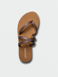 Volcom Womens Easy Breezy II Sandals - Brown