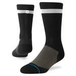 Stance Take Yur Time Mid Wool Crew Socks - Washed Black