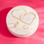 Pura Vida Oversized Heart Hoop Earrings ~ Gold